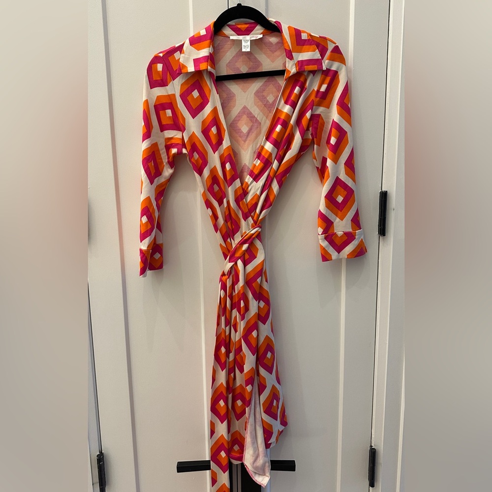 Diane Von Furstenberg Justin Wrap Dress
